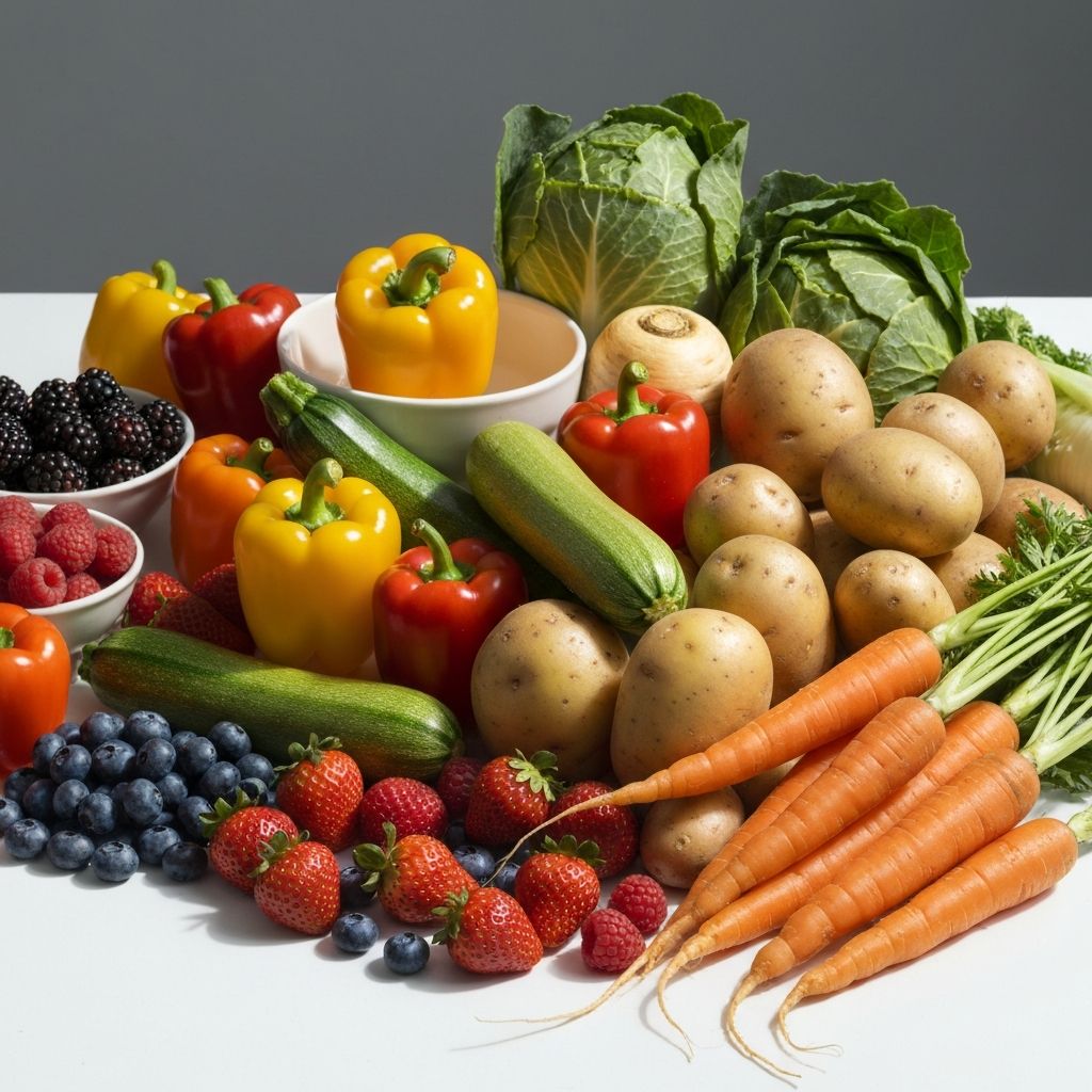 Wide variety of fresh regional produce